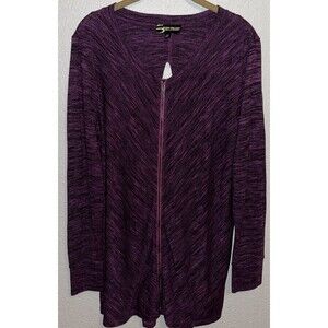 Serena Williams Signature Statement Front Zip Top Women Sz XL Purple